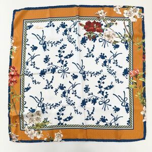 Pratesi Womens Multicolor Hand Rolled Hem Giardino Silk Scarf